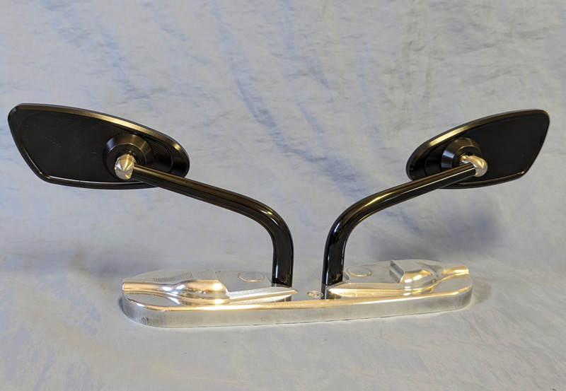 CRAFTMAN クラフトマン モーフィングミラー テーパーシャフト・ワイド(ポリッシュ)1本 左 / ヤマハ車純正用：逆ネジ CRAFTMAN クラフトマン モーフィングミラー テーパーシャフト・ナロー